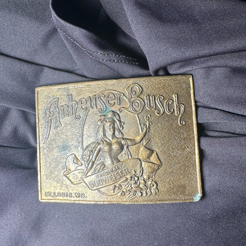 Anheuser-Busch Gold Belt Buckle